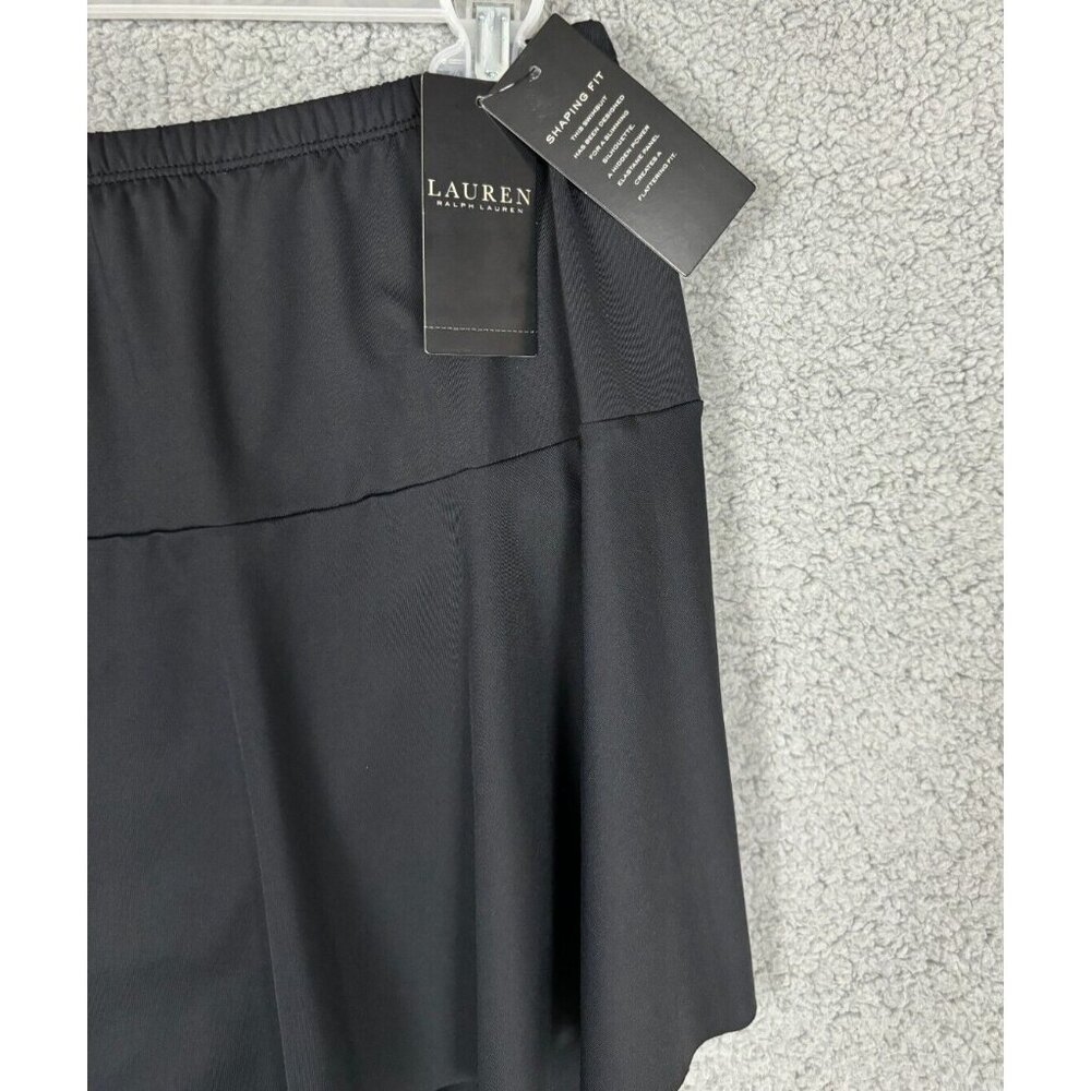 Lauren Ralph Lauren Women's Shaping Fit Swim Skirt Bottom Black 18W New With Tag - Picture 6 of 8